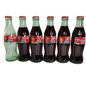 Set Of 6 Coca-Cola Classic Original Formula Energy Drink Bottles 8 Oz 237 ml
